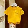 Camiseta Corta Súper Linda para Niña 2026 Verano Nuevo Estilo Top de Algodón Puro Infantil Ropa de Moda para Niña Ropa Infantil