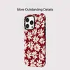 La funda floral más vendida de Temu, fresca y sencilla, para iPhone 17, teléfono de verano para Apple 16 Pro Max