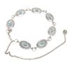Cinturón vintage turquesa tallado, cadena de metal distintiva para la cintura, ideal para combinar con todo tipo de vestidos.