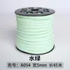 Cuerda de Piel de Ciervo de 3 mm Cuerda de Cuero Doble Cara Coreana Cuerda de Terciopelo Correa de Correa de Piel de Vaca Cuerda de Gamuza Caja de Regalo Cuerda de Terciopelo Decorativa