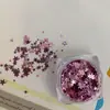 Mini Estrella Tamaño Mixto Lentejuelas para Uñas Artísticas Celebridad de Internet Destello Navidad Estrella de Cinco Puntas Decoración de Uñas Joyería para Uñas Material