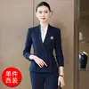 Traje con volantes para mujer, nuevo estilo de otoño, ropa de trabajo para gerente de hotel, esteticista, joyería, técnico de spa para pies