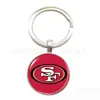 Venta directa de fábrica NFL 32 logos de equipo piedra preciosa del tiempo aleación llavero colgante para coche bolsa en stock