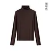 La nueva colección de otoño e invierno de Dirolan presenta una camiseta interior básica de cuello alto, una camiseta interior clásica versátil de color liso de cachemir mousse, hecha a medida para mujer