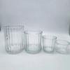 Vaso de vidrio de grano vertical Spot 7580 vela de aromaterapia al por mayor fragancia para dormitorio olor romántico vela de regalo de cumpleaños