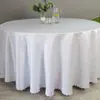 Mantel de Hotel de Color Sólido Jacquard Ultrasónico Tela de Poliéster Mantel Redondo Evento de Banquete Gancho para Comida Mantel de Flores