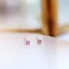 Mini pendientes invisibles para mujer, pequeños de pedrería, coloridos, piercing de oreja, simples, pequeños, frescos