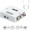Convertidor de HD a AV Adaptador de HD a AV Interfaz de 3 RCA Rojo, Blanco y Azul Caja Blanca Pequeña CVBS