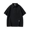 Camisa Polo Masculina de Manga Curta para Negócios Verão Novo Solta de Alto Padrão Design de Bolso com Aba Lapela Camiseta Roupa Masculina Tendência