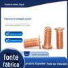 Parafuso de solda banhado a cobre três pontos de solda fabricantes de parafusos de solda banhados a cobre por atacado parafuso de solda de um ponto de cobre tachado de solda