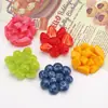 Accesorios de Rodajas de Fruta de Simulación Guayaba Fresa Casa de Muñecas Comida Miniatura Juego Hecho a Mano DIY Adornos de Resina Accesorios