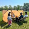 Cortavientos para Camping al Aire Libre Cortina a Prueba de Viento para Comedor al Aire Libre Pantalla para Barbacoa Pesca Tela Cortavientos para Camping