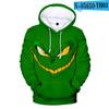 Sudadera Verde Lana Verde Extraño Hombre y Mujer Forro Polar Venta al por Mayor Sudadera Navideña con Capucha