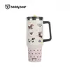 Taza Bear Emotion Series Taza Térmica, Marca de Moda Diseño Maestro, Doble Uso Taza de Agua para Oficina, Elementos en Blanco y Negro, Botella de Agua para Estudiantes