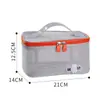 Bolsa de Higiene Pessoal Portátil, Bolsa Portátil de Malha para Armazenamento de Skincare de Viagem ao Ar Livre, Bolsa Cosmética Fashion para Praia Lote