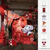 Nueva decoración de habitación de bodas estilo chino, accesorios para sesión de fotos para la sala de estar de la nueva casa, soporte de tablero KT para hotel, bata de mañana para la novia, artículos decorativos