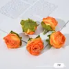 Borda Torrada Cruzada Cabeça de Flor Rosa Pequena Flor Bud DIY Flor Falsa Foto Decoração de Casamento Adereços de Flor Material de Flor Artificial