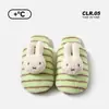 2026 Zapatillas de Algodón Originales de Conejo Miffy para Mujer, Cálidas de Felpa para Invierno de Estudiantes, Antideslizantes, Lindas para Uso en Casa en Interiores