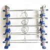 Rack para pantalones antideslizante con núcleo interior recubierto de plástico, tendedero para ropa húmeda y seca, clip para pantalones, gancho con clip para pantalones