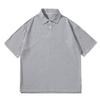 230g Algodón Perlado Camisa POLO para Hombre y Mujer Sencilla Estilo Hong Kong Marca de Moda Solapa de Hombro Personalizable Liso POLO