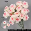 Arranjo de Cena com Flores Artificiais Rosas para Palco de Casamento, Arranjos de Flores, Materiais Florais, Flores Falsas Rosas para Celebrações de Casamento