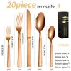 Amazon Columna Romana Juego de 20/30/40/60 Piezas Popular Hotel Vajilla de Acero Inoxidable Cuchillo para Steak, Tenedor y Cuchara