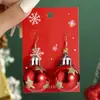 Aretes Colgantes de Navidad Novedosos de Venta Caliente Transfronteriza Europea y Americana, Dibujos Animados con Diamantes, Material de Aleación, Serie de Aretes de Navidad al por Mayor
