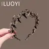 Elegante Diadema de Moño Esponjoso para Mujer con Corona Alta, Accesorio para el Cabello Lujoso y Sofisticado