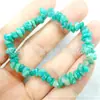 Pulsera de gemas de ágata de cristal natural europea y americana, pulsera elástica de grava colorida, joyería unisex
