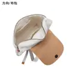 Mochila de Design Novo Original Adequada para Homens e Mulheres, Lona com Detalhes em Couro, Bolsa de Viagem Casual de Cor Sólida, Mochila Escolar