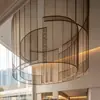 Lámparas de araña creativas de aluminio para oficinas de ventas, grandes centros comerciales, tiendas, vestíbulos de hoteles, salones de banquetes y áreas de recepción