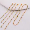Cadena para collar accesorios de joyería diy materiales hechos a mano cadena antirrobo cadena de cuentas cadena de cuentas de hierro dorado cadena con colgante