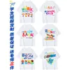 Uniforme Personalizado para Formatura do Ensino Fundamental Camiseta para Festa Esportiva de Verão da Sexta Série Manga Curta DIY Camisa Cultural Infantil para Jardim de Infância