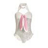 Ropa interior sexual de conejita Lin Linting, uniforme de pasión, traje de tentación con entrepierna abierta, traje de sirvienta de conejo, puro deseo 2669-2