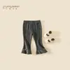Ropa Infantil Niñas Estilo Otoño Pantalones Base 2026 Nuevo Estilo Bebé y Niño Pequeño Estilo Coreano Pantalones Elegantes Estilo Primavera y Otoño Pantalones Ajustados para Niñas