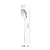 Tenedor y Cuchara para Ensalada de Acero Inoxidable 304, Cuchara y Tenedor Integrados, Cuchara para Comer Fideos Instantáneos, Cuchara para Postre, Cuchara para Sopa, Regalo de Vajilla