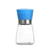 Molinillo Molinillo de Pimienta Botella Trituradora de Vidrio Acero Inoxidable Botella de Condimento Estilo Nórdico Frasco de Condimento Especias