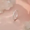 Anillos de Pareja Texturizados de Plata Pura S999 Qianjia, Anillos Geométricos Frescos y Simples a Juego, Venta al por Mayor