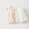 Chaleco para Bebé 120g Chaleco Acolchado de Algodón que Protege la Barriga para Otoño e Invierno, Chaqueta sin Mangas para Niñas, Top Cálido para Niños