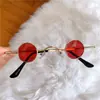 Gafas Ultra Pequeñas Retro Mini Redondas Gafas Traidoras Japonesas República de China Divertidas Hip Hop Estilo Hong Kong Gafas de Sol