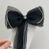 Horquilla con lazo de diamantes de imitación, dulce pinza de resorte de alta gama, pinza de cabeza de Joker, accesorios para el cabello, venta al por mayor para mujeres