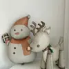 Maillard Natal Balão Fosco Alce Bengala Boneco de Neve Cena de Decoração Bandeirola Puxada Cafeteria Restaurante
