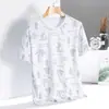 Camiseta Deportiva Versátil de Hielo Cruzado para Hombre, Manga Corta Estampada, Nueva de Verano, Cuello Redondo, Moderna, Secado Rápido, Delgada