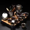 Juego de Tazas de Té para Uso Doméstico 2026 Modelo Nuevo Arcilla Púrpura Juego de Té Kung Fu Molido a Piedra Aparato Automático Perezoso para Preparar Té Tetera para Beber Té