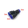 Dron T-tipo Y-tipo Tee para Protección de Cultivos Agrícolas 6mm 8mm Tubería de Agua Adaptador Neumático Bomba de Agua Codo Recto