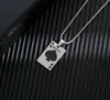 Collar de Acero de Titanio para Hombre, Colgante de Letra de Moda Hip-Hop, Cadena para Suéter Estilo Coreano, Collar Largo Estilo Lujo Ligero, Venta al por Mayor de Joyería