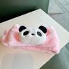 Faixa de Cabelo Rosa Fofa Desenho de Panda Vermelho Alto Valor Estético Festa de Estudantes Fácil de Carregar Confortável Faixa de Cabelo Rosa