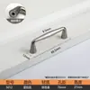Maçaneta de Porta de Guarda-Roupa em Liga de Zinco Francesa Moderna Simples Dourada Preta Prata Gaveta Furo Único Armário Maçaneta Sólida