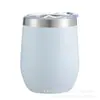 Comercio Exterior Taza de Acero Inoxidable al Vacío de 12 oz para Vino Tinto Cerveza Taza con Forma de Huevo Cáscara de Huevo Taza de Café con Aislamiento Frío