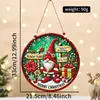 Decoração de Natal Transfronteiriça Placas de Madeira Penduradas Série Criativa de Bonecos de Neve de Natal Placas Penduradas Placas Redondas Placas de Porta de Madeira